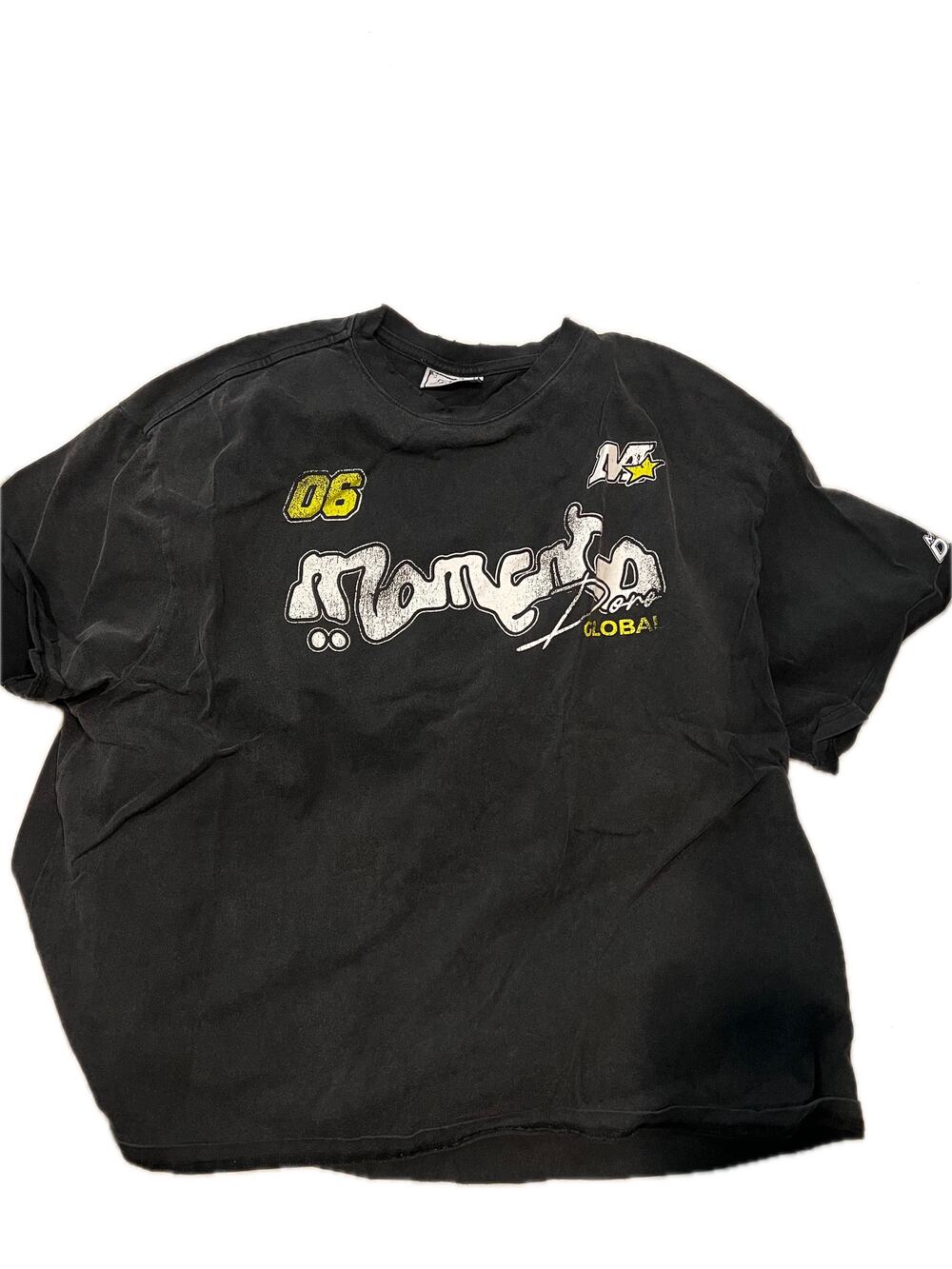 Vintage Momento Star Streetwear Black T-Shirt Mens Large